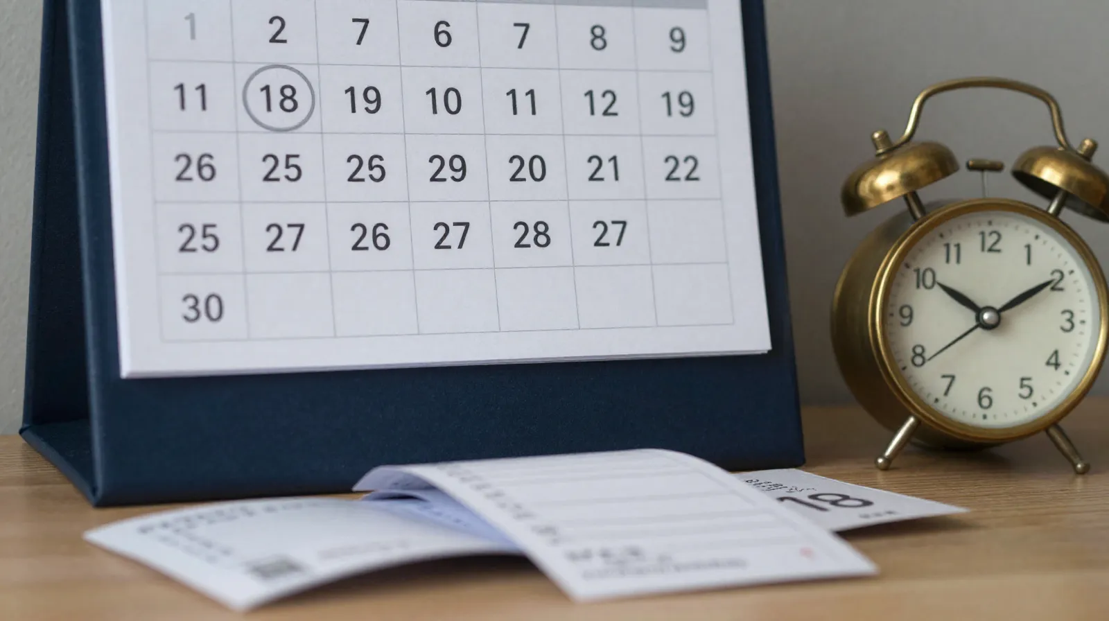 Calendario con renta vencida y recibos sin pagar