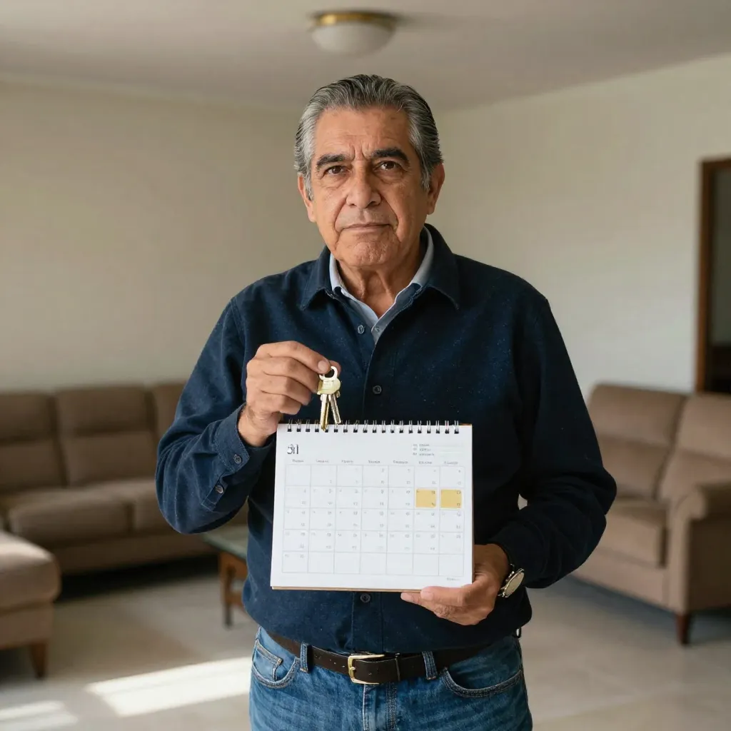 Propietario con renta sin cobrar y calendario