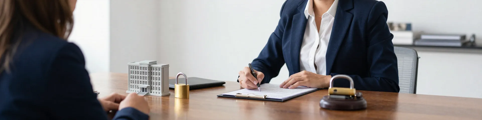 Equipo de Candado Legal asesorando a un propietario con contrato en mano