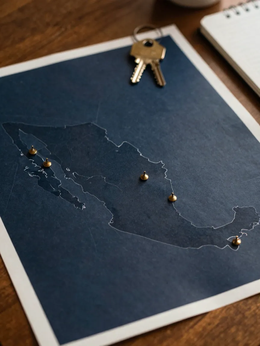 Mapa de zonas para arrendadores